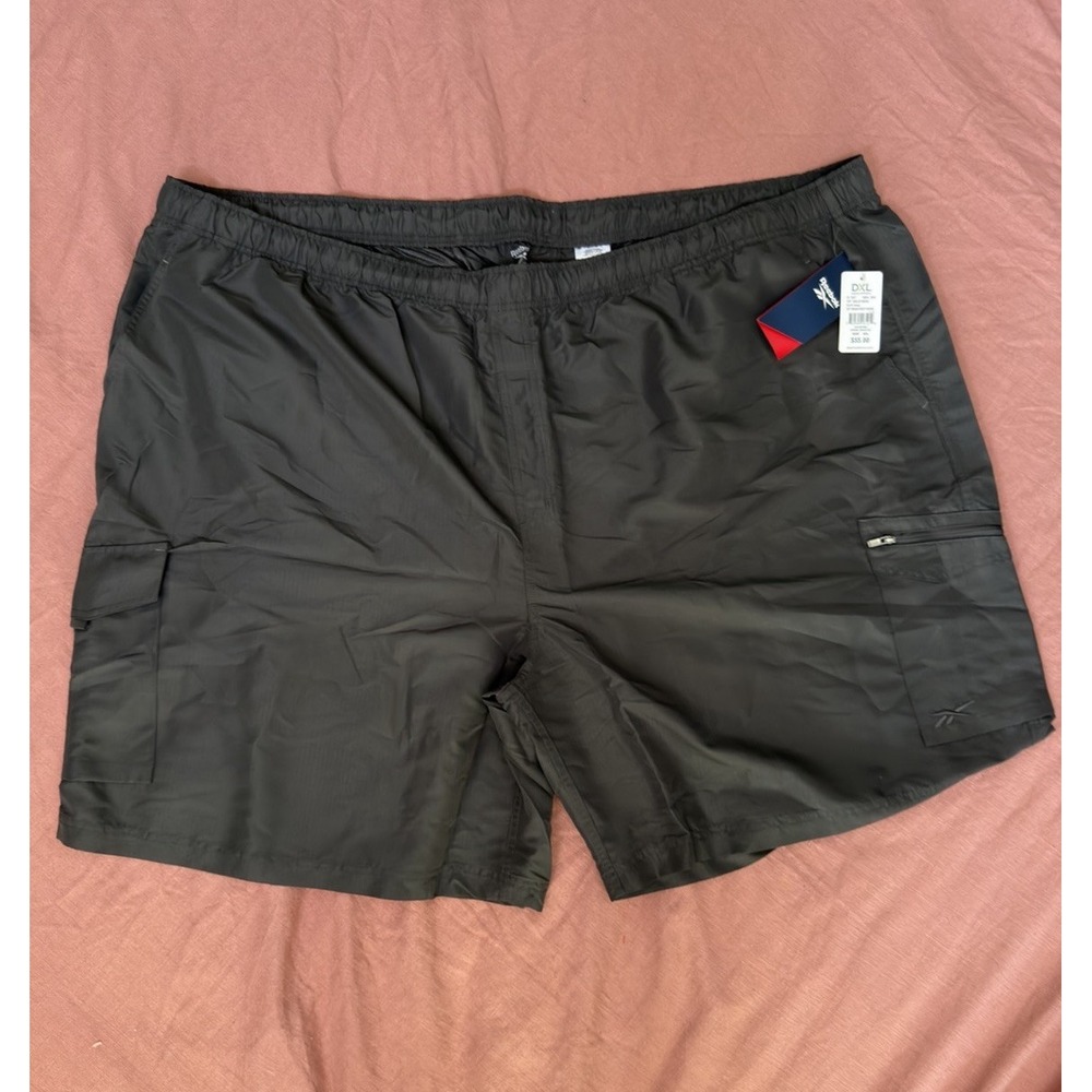 Reebok Performance Ripstop Cargo Shorts Men's 5XL Granite Gray NWT